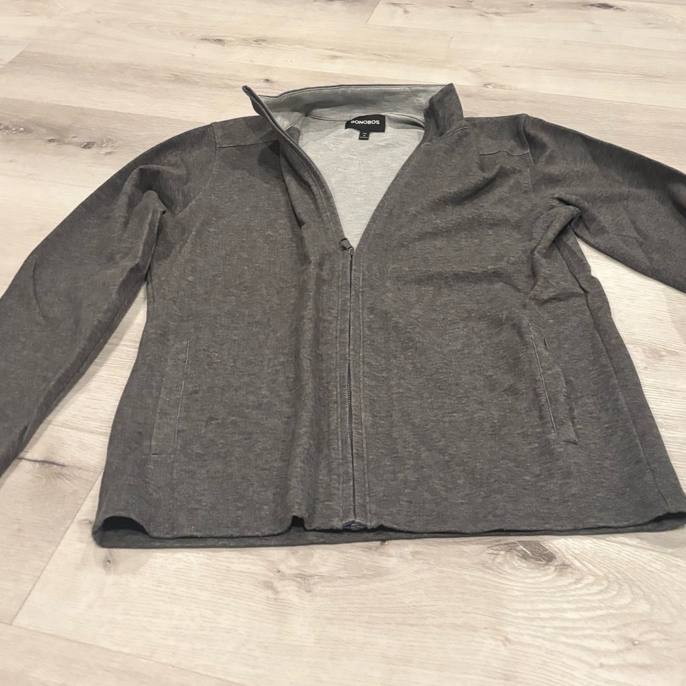 Bonobos Charcoal Men's Zip-Up Sweater